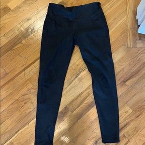 Athleta black subtle animal print legging - Medium